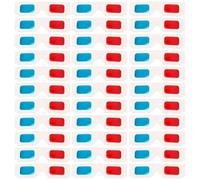 Parliky Gafas 3d Anaglifo Ligeras y Desechables 60 de Papel Rojo y Azul para Cine y Películas Edades