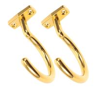 Parliky Gancho Dorado de Hierro para Mesa de Billar, Soporte Resistente para Tacos y Triángulo, Accesorio Versátil para Sala de Juegos y Piscina Desmontable