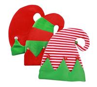 Parliky Gorros de Navidad No Tejidos para Fiesta y Cosplay, 3 Piezas Campana Decorativa, Colores Brillantes y Diseño Creativo, Accesorios Navideños para Fotos y Eventos Festivos