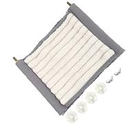 Parliky Hamaca para Hámster Colgante Desmontable De Tela Transpirable Tamaño Grande Gris para Jaula De Mascotas Pequeñas como Ratas y Chinchillas