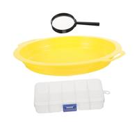 Parliky Herramienta de Batea para Lavado Malla Potable y Manual para Minería Artesanal Diseño Ergonómico y Portátil para Aficionados al Bateo