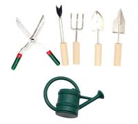 Parliky Herramientas Jardín Miniatura para Casa Muñecas Accesorios Decorativos Realistas Regadera Tijeras y Paleta para Micro Paisajismo Ornamento Compacto para Decoración Interior y