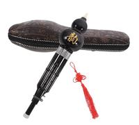 Parliky Hulusi C y Cuproníquel para Principiantes y Profesionales Instrumento Étnico Chino Desmontable Resistente Estuche de Piel Regalo Práctico para Adultos Color Color Aleatorio