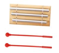 Parliky Instrumento de Percusión de Madera Segura con Tres Tonos Ajustables Campana Manual para Principiantes Herramienta Mindfulness Paraoga y Aula