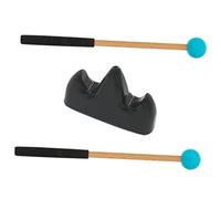Parliky Juego de Baquetas Material Sintético con Soporte para Instrumento de Lengua Textura y Cómoda Accesorio Adecuado para Instrumentos de Percusión
