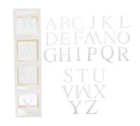 Parliky Juego de Cajas para Globos de Fiesta Letras y Alfabeto Completo Caja de Papel Reutilizable para Decoración de Cumpleaños y Fotografía Accesorios para Ambiente Festivo