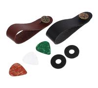 Parliky Juego de Mástil de Guitarra Correas para Clavijero de Guitarra Tornillos de Montaje Brida para Mástil Y Almohadilla para Púas para Instrumentos de Cuerda