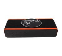 Parliky Kick Drum Anchor Antideslizante Naranja con Amortiguador de Vibraciones para Batería Acústica Tope Estable para Piso de Estudio y Escenario