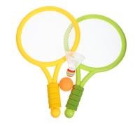 Parliky Kit de Raquetas de Tenis de Plástico para Ligero y Seguro para Aprendizaje y Diversión al Aire Incluye Pelota para Padres Hijos