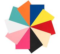 Parliky Láminas de Cuero Sintético Esmerilado 10 Piezas 20x33 Cm, Sábanas de Piel Pu para Manualidades, Bricolaje de Artesanía, Fabricación de Joyas y Bolsos, Cuero Decorativo Resistente