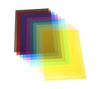 Parliky Láminas de Geles de Iluminación y Celofán Transparente A4 10 Unidades Colores Iridiscentes Pvc para Manualidades Decorativas Bricolaje Regalos Navidad