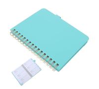 Parliky Libreta de Contraseñas con Pestañas Alfabéticas Azul A6, Cuaderno Indexado Compacto 14.5x12 Cm con Espiral para Registro Seguro de Sitios Web, Administrador de Contraseñas