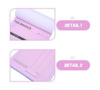 Parliky Libro de Recibos Inglés 2 Partes D Formulario Pedido Comercial para Pequeñas Empresas 100 Páginas Registro Preciso de Pedidos y Facturas Cuaderno para Gestión de Envíos