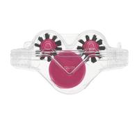 Parliky Limpiador de Cadena de Bicicleta en Forma de Rana, Transparente Rosa, Kit de Limpieza Reutilizable para Cadenas de Ciclismo de Montaña, Carretera y Ciudad, Herramienta Práctica