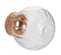 Parliky Macetero de Vidrio Transparente Pequeño con Tapa de Corcho, Jarrón Hidropónico en Forma de Ampolla para Terrario de Plantas de Interior, Decoración de Escritorio y Jardín