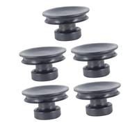 Parliky Mango De Succión Para Cuencos Cantores, 5 Piezas De Elevadores De Goma Negros De 8 Cm, Herramienta Práctica Para Levantar Cuencos De Meditación y Budismo