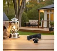 Parliky Mango para Bastón de Trekking Negro con Cabeza Esférica y Brújula Integrada Adaptador Ligero de Aleación de Aluminio y Plástico para Senderismo y Acampadas al Aire Libre