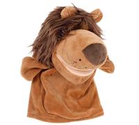 Parliky Marioneta de Mano de León de Peluche, Juguete Educativo para Contar Historias, Marionetas de Dedo de Animales Salvajes, Muñeco de Peluche Pequeño para Bebés y Color