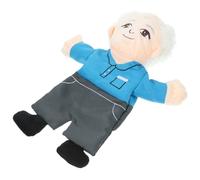 Parliky Marioneta de Mano de Peluche Diseño Abuelo 1 Pieza Figura de Juguete Creativa para Contar Cuentos y Juego Interactivo Educativo Infantil
