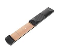 Parliky Mástil de Práctica para Presionar Cuerdas y Cambiar Acordes para Guitarra de Bolsillo Negro de Plástico, Herramienta para Principiantes Adecuado para Aprender a Tocar la Guitarra