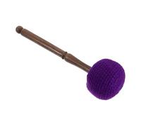 Parliky Mazo para Cuenco Tibetano Mediano de Fieltro de Lana, Palo de Madera Morado, Herramienta para Cuencos Sonoros, Mazo Blando para Meditación y Terapia Acústica