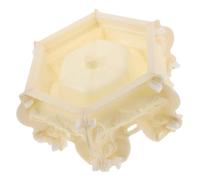 Parliky Molde de Hormigón para Bases de Esculturas de Jardín Molde Hexagonal Reutilizable de Plástico para Pedestal de Columna para Decoración Exterior 30 CM