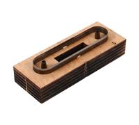 Parliky Molde para Troquelar Cuero Pequeño Base de Madera Gruesa Troquel para Cortar Tiras y Correas de Cuero Plantilla para Artesanía Herramienta Manual para Manualidades