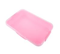 Parliky Moldes de Arena para Bandeja Apilable Sensorial Accesorios para Manualidades y Pintura Arcilla Fácil de Moldear Caja Organizadora Transparente Rosa para Actividades Creativas y