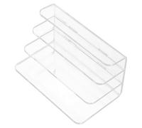 Parliky Organizador de Sobres Vertical Acrílico Transparente 3 Compartimentos para Escritorio Oficina Escuela, Soporte Múltiple para Correo y Archivos, Expositor Práctico y Visible