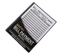 Parliky Organizador Financiero Mensual con Tapa Dura Cuaderno de Seguimiento de Gastos Ingresos Planificador de Facturas con Sistema de Checklist para Control Detallado y Resumen de