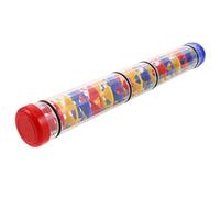Parliky Palo de Lluvia Espiral de 40 CM para Instrumento Musical Sensorial Tubo de Sonido Creativo Translúcido Generador de Sonidos de Lluvia para Desarrollo Auditivo Infantil
