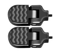 Parliky Pedal Trasero para Bicicleta de Montaña, Reposapiés Plegable de Aleación de Aluminio, Soporte Resistente y Compacto para Descanso de Pies en Ciclismo al Aire Libre