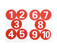 Parliky Pegatinas de Números Impermeables de PVC Adhesivos Autoadhesivos Extragrandes 1-10 Etiquetas Resistentes para Máquinas Electrodomésticos y Manualidades