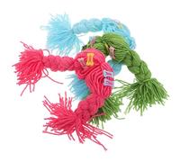 Parliky Pelucas Trenzadas para Mascotas 3 Piezas Rosa Fucsia Verde Azul - Sombreros Divertidos para Perros y Gatos - Accesorios de Cosplay Cómodos y Suaves para Fiestas y Sesiones de