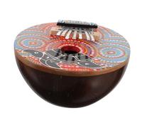 Parliky Piano De Pulgar De Teclas Kalimba Portátil Instrumento Musical Para Principiantes Cáscara De Decorada