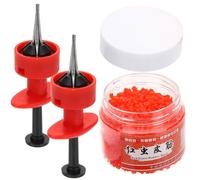 Parliky Pinzas para Lombrices de Tierra Rojas 2 Unidades Bandas Elásticas 15X3 CM para Atar Cebos Equipo de Pesca al Aire Libre Resistente y Práctico para Señuelos y Gusanos