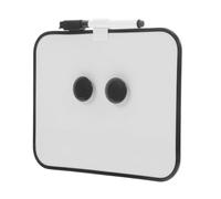 Parliky Pizarra Blanca Magnética Pequeña para Pizarra Blanca de Borrado en Seco 1 Lápiz y 2 Imanes Tablero Educativo Negro para Dibujo Escritura y Organización en Casa o Escuela