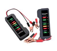 Parliky Probador de Batería de Coche 12v Portátil, Analizador Eléctrico Pequeño para Vehículos, Comprobador del Sistema de Carga y Voltaje, 2 Unidades para Diagnóstico Automotriz