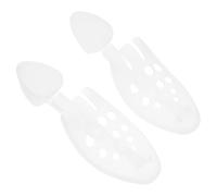 Parliky Protector de Arrugas para Zapatos Ajustable de Plástico Resistente Tamaño Mediano Color Transparente 2 Piezas Sujetador de Calzado Práctico para Uso Doméstico y Viajes