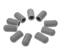Parliky Puntas de Silicona para Baquetas, Protector de 10 Unidades Color Gris, Amortiguadores Silenciosos para Práctica de Batería, Accesorios Compatibles Mayoría de Baquetas, Adecuado
