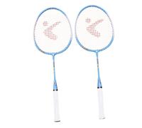 Parliky Raqueta Bádminton para Niña de Aleación de Aluminio Ligera y Duradera con Diseño de Dibujos Animados Juego al Aire Set Deportivo de Entrenamiento Colores Azul o