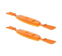 Parliky Reflectores de Radios para Bicicleta Naranja Fácil Instalación Alta Reflexión para Ruedas Pack Seguridad Nocturna para Ciclismo