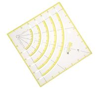 Parliky Regla Acrílica para Acolchado Multifuncional para Costura y Corte de Plantilla para Patchwork Herramienta de Patronaje y Confección Color Verde