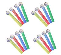 Parliky Regla Recta de Madera 18 Cm Diseño de Fútbol Multicolor, 20 Unidades para Recompensas Escolares, Material de Oficina y Herramienta de Dibujo Educativa Color Aleatorio