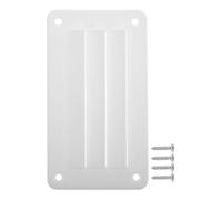 Parliky Rejilla de Ventilación Marina Rectangular 79X141 MM de Nailon Blanco con Tornillos Extractor de Aire para Cabina de Barco y Yate Ventilación Eficaz para Escotilla y Autocaravana