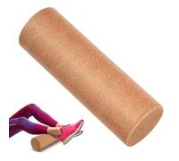 Parliky Rodillo de Yoga Deportivo Práctico Rodillo de Yoga de Corcho para Alivio Lumbar Terapia Muscular y Estiramientos en Ejercicio