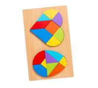 Parliky Rompecabezas de Madera con Geométricas Corazón y Huevo Educativo para Concentración y Relación Padre-Hijo