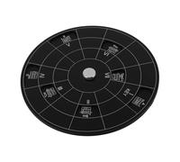 Parliky Rueda De Acordes Musicales De Aluminio Para Guitarra y Ukelele Herramienta De Melodía y Ligera Para Aprender Teoría Musical y Chords