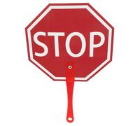 Parliky Señal de Stop Portátil de Mano Asa Paleta para Aula en Color Rojo Herramienta Didáctica para Interacción Profesor-Alumno y Votación en Clase Material Escolar para Enseñanza