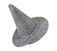 Parliky Sombrero Espantapájaros Gris Resistente para Adultos y Diseño Único para Disfraces de Bruja y Mago Halloween Fiestas de Carnaval y Eventos Temáticos